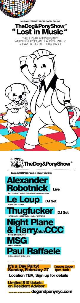 The Dog & Pony Show: 1 Year Anniversary - Página trasera