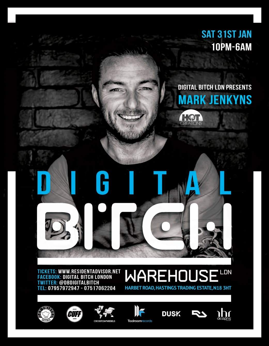Digital Bitch with Mark Jenkyns, Luvstuff, Tainted Souls. Area 8 and ...