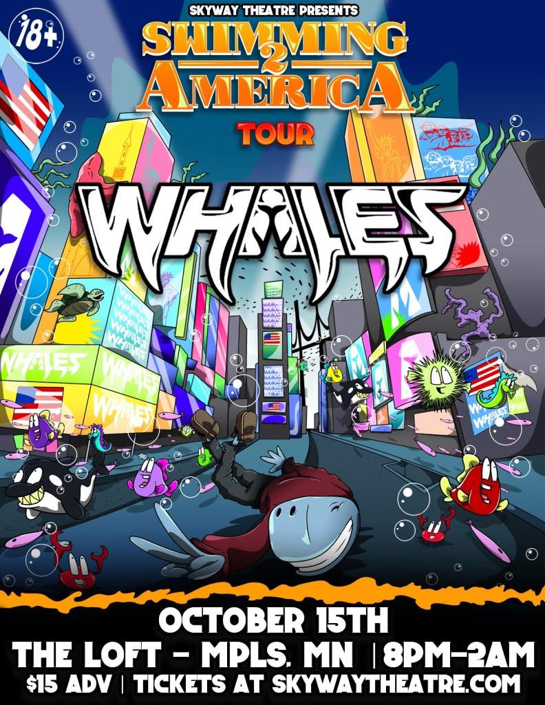 Swimming To America Tour: Whales - フライヤー表