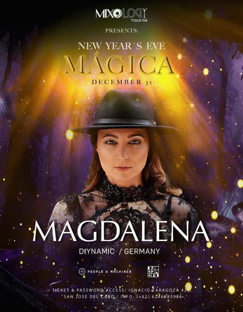 New Year's Eve: Mágica - Magalena (Diynamic) / Marymoon (Culprit)t - フライヤー表