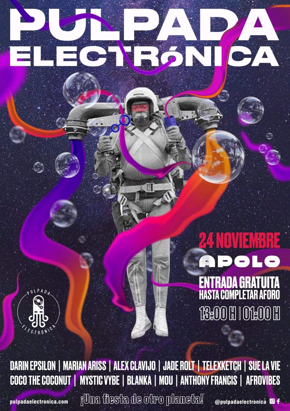 Pulpada Electrónica presenta Darin Epsilon (Katermukke, Einmusika, Perspectives, USA) - フライヤー裏
