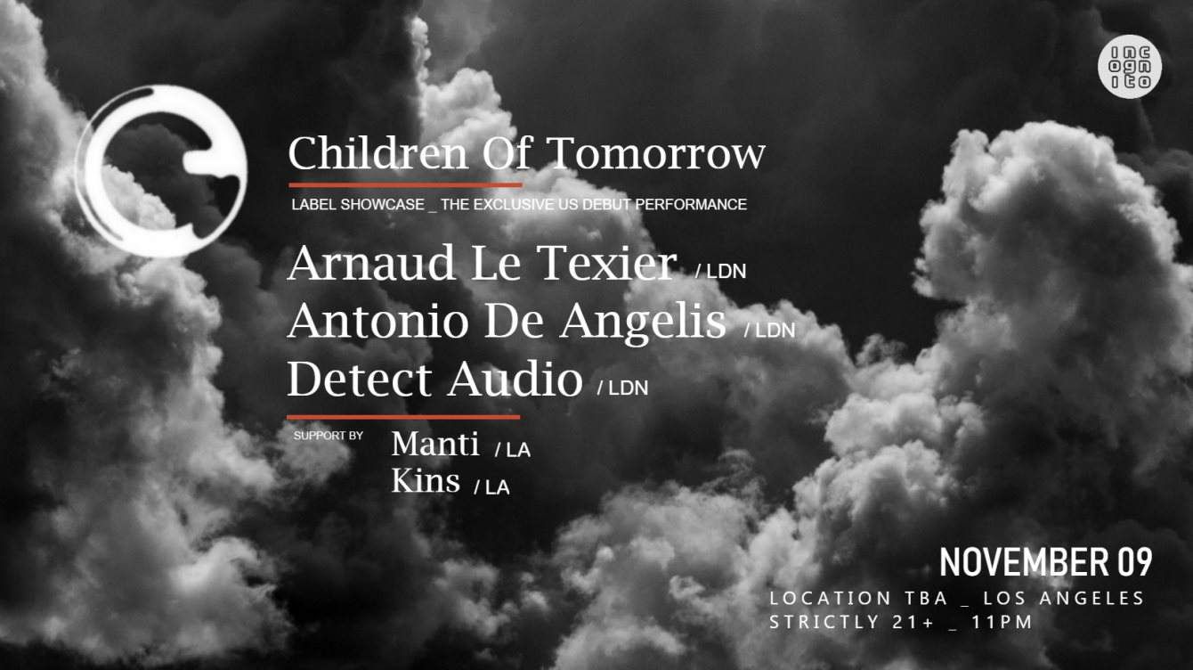Incognito _ Children of Tomorrow Showcase: Arnaud Le Texier, Antonio De Angelis, Detect Audio - Página frontal