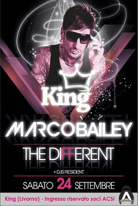 The Different - Opening Party with Marco Bailey - Página frontal