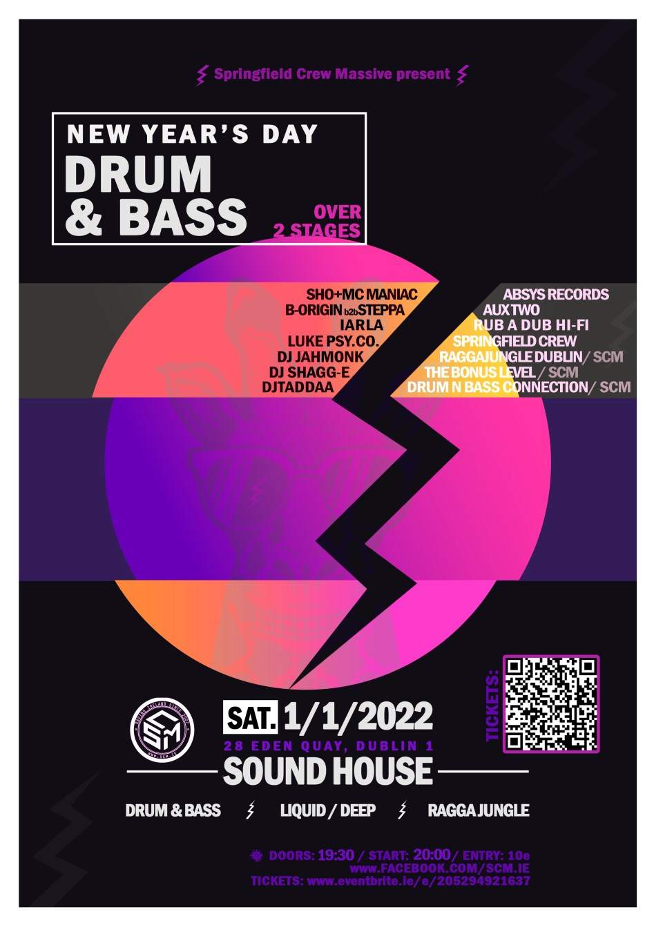New Years Day Drum and Bass ( at The Sound House ) Still ON w 50 Capacity at The Sound House