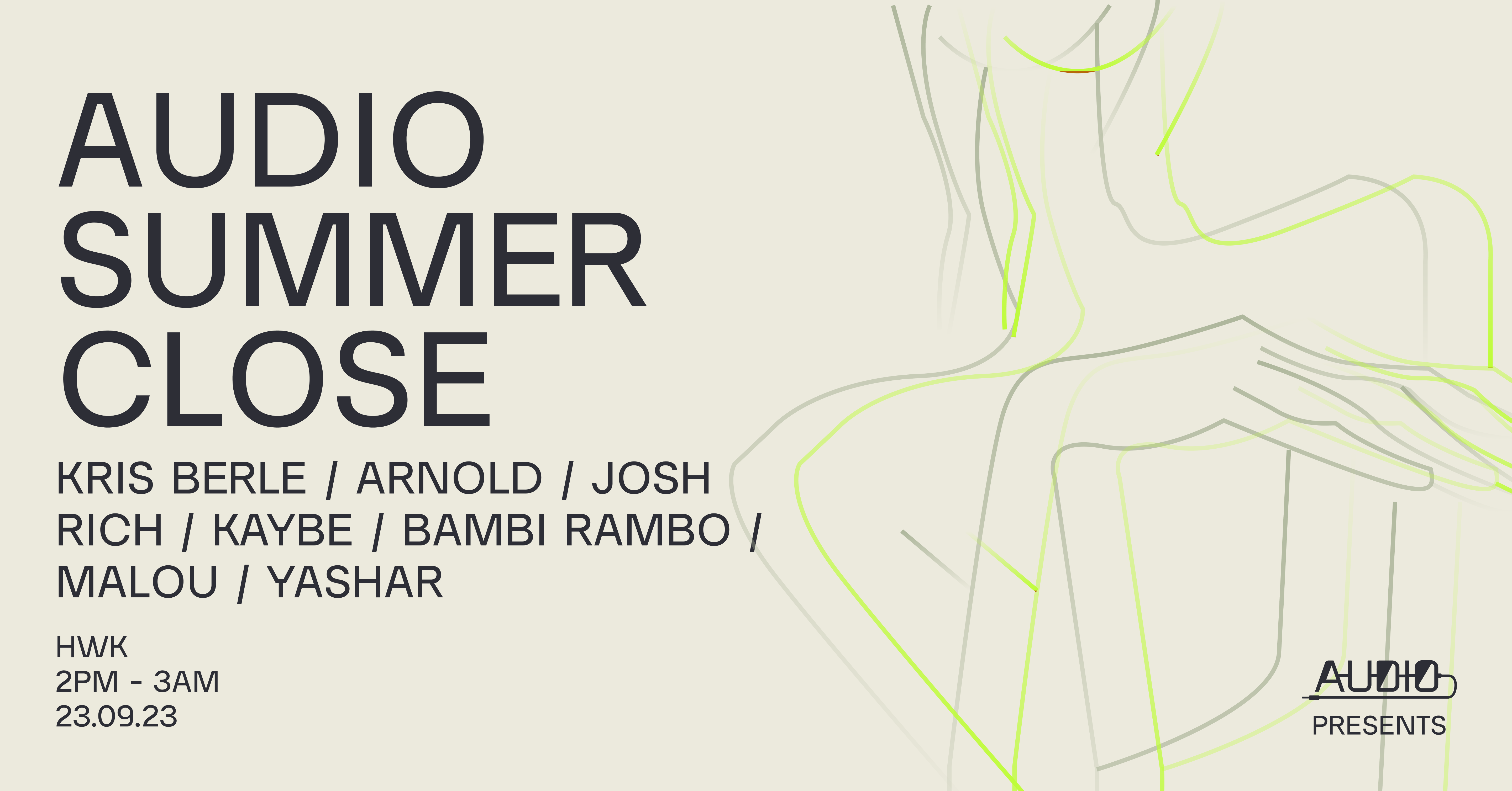 Audio: Summer Close [13 hours] w/ Kris Berle & More - フライヤー表