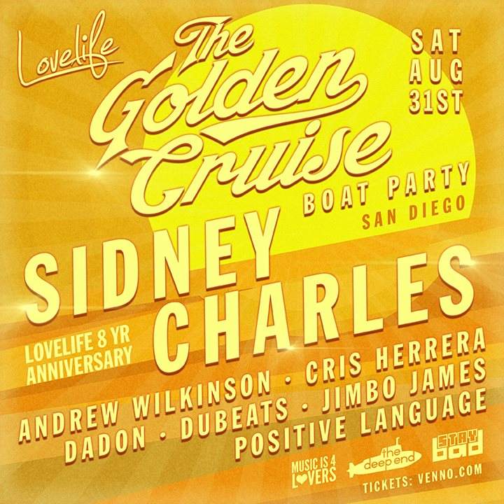 Golden Cruise Boat Party with Sidney Charles - Página frontal