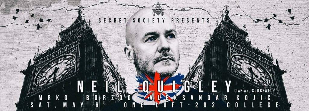 Secret Society presents: Neil Quigley - Página frontal