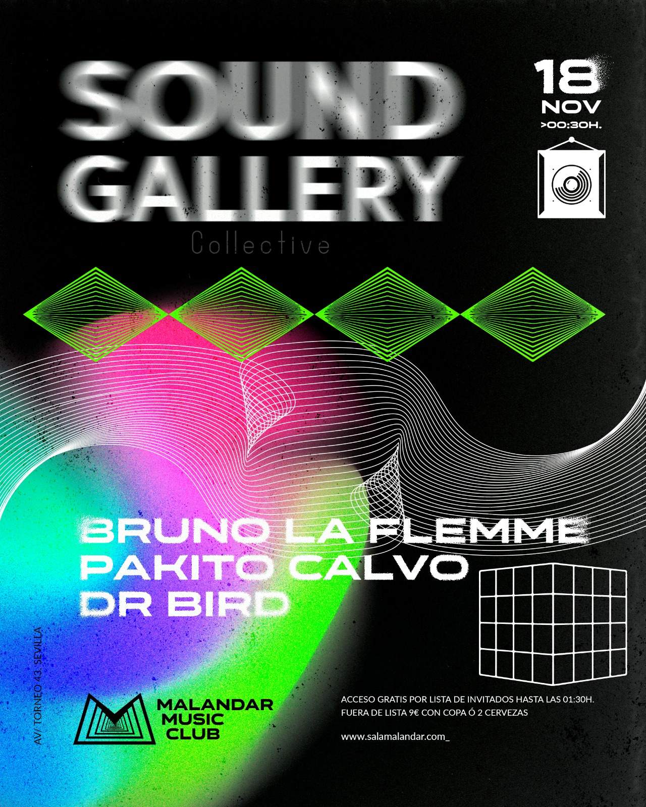 Sound gallery collective - Página frontal