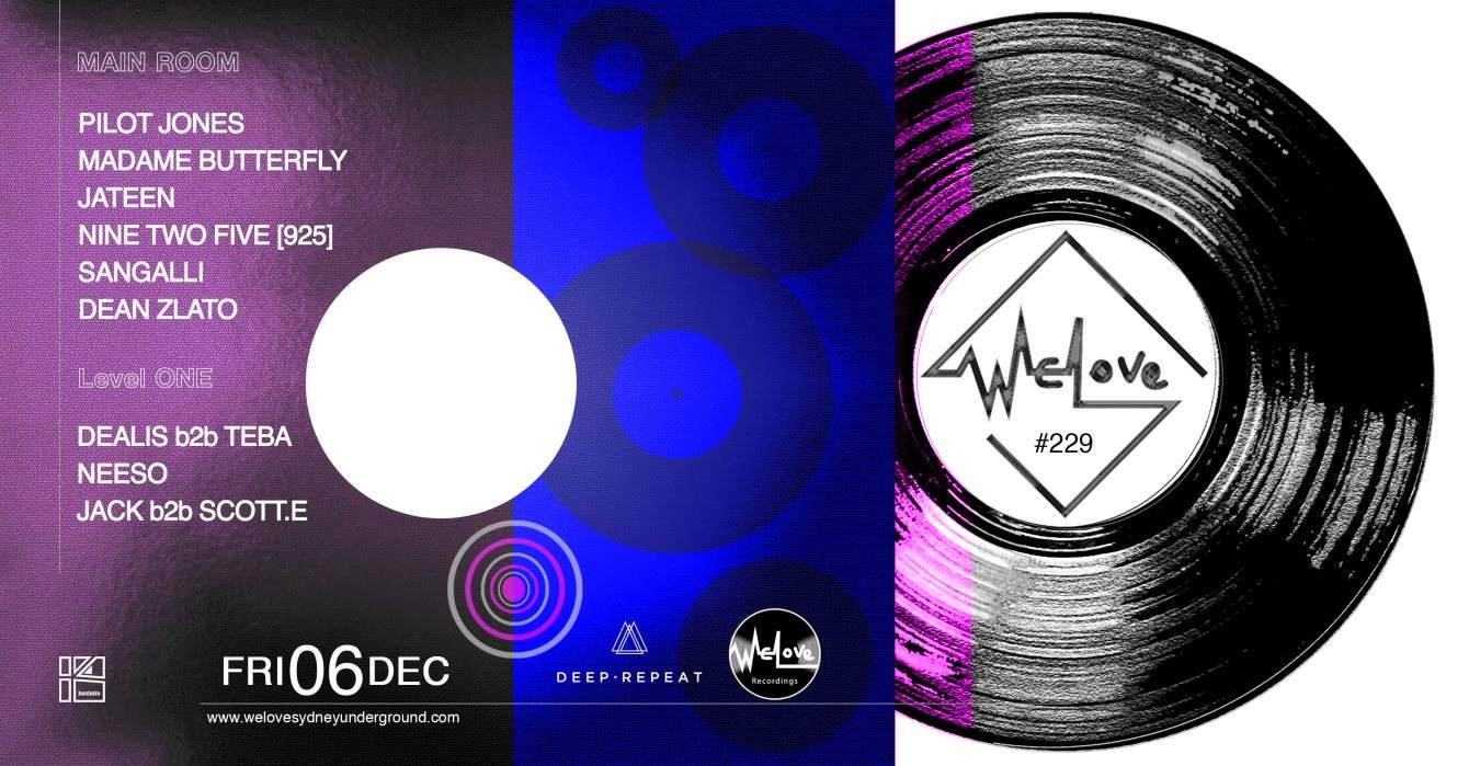 WeLove #229 // WeLove Recordings Release Party - フライヤー表