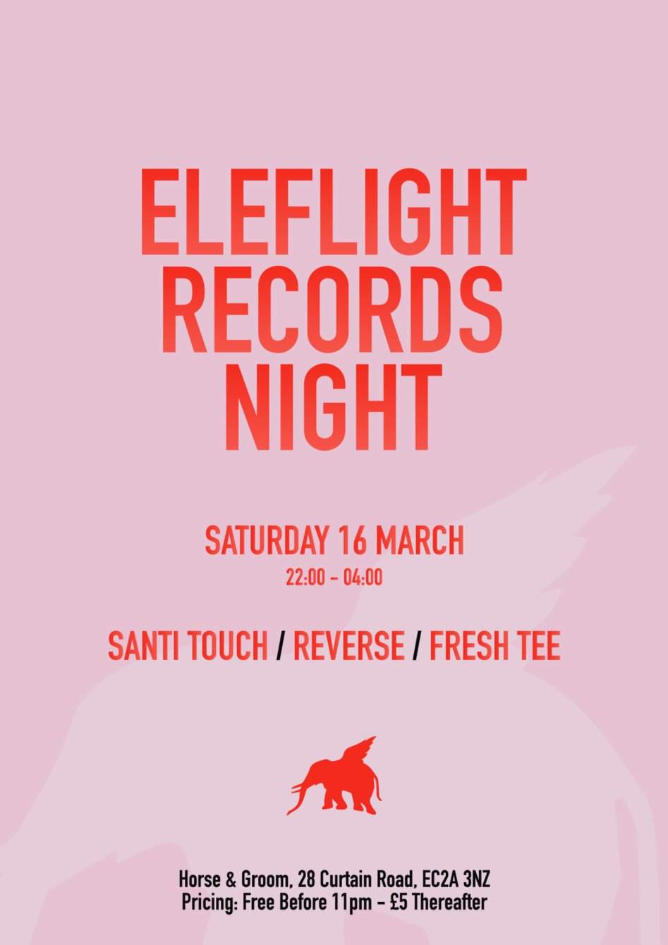 Eleflight Records Night - フライヤー表