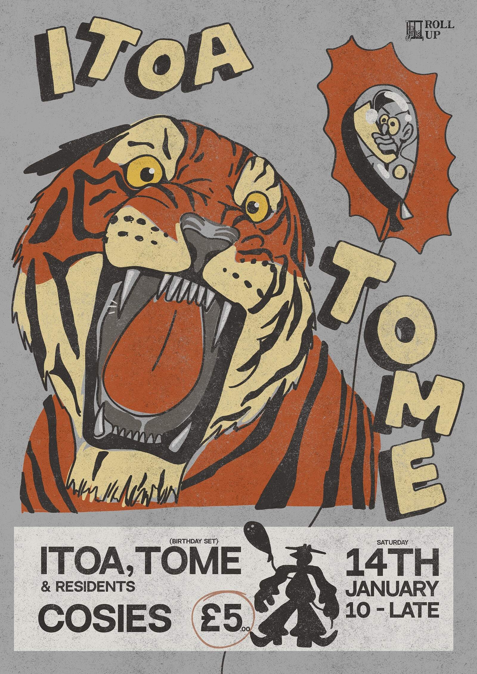 ROLL UP // ITOA + TOME (BDAY SET) - フライヤー表
