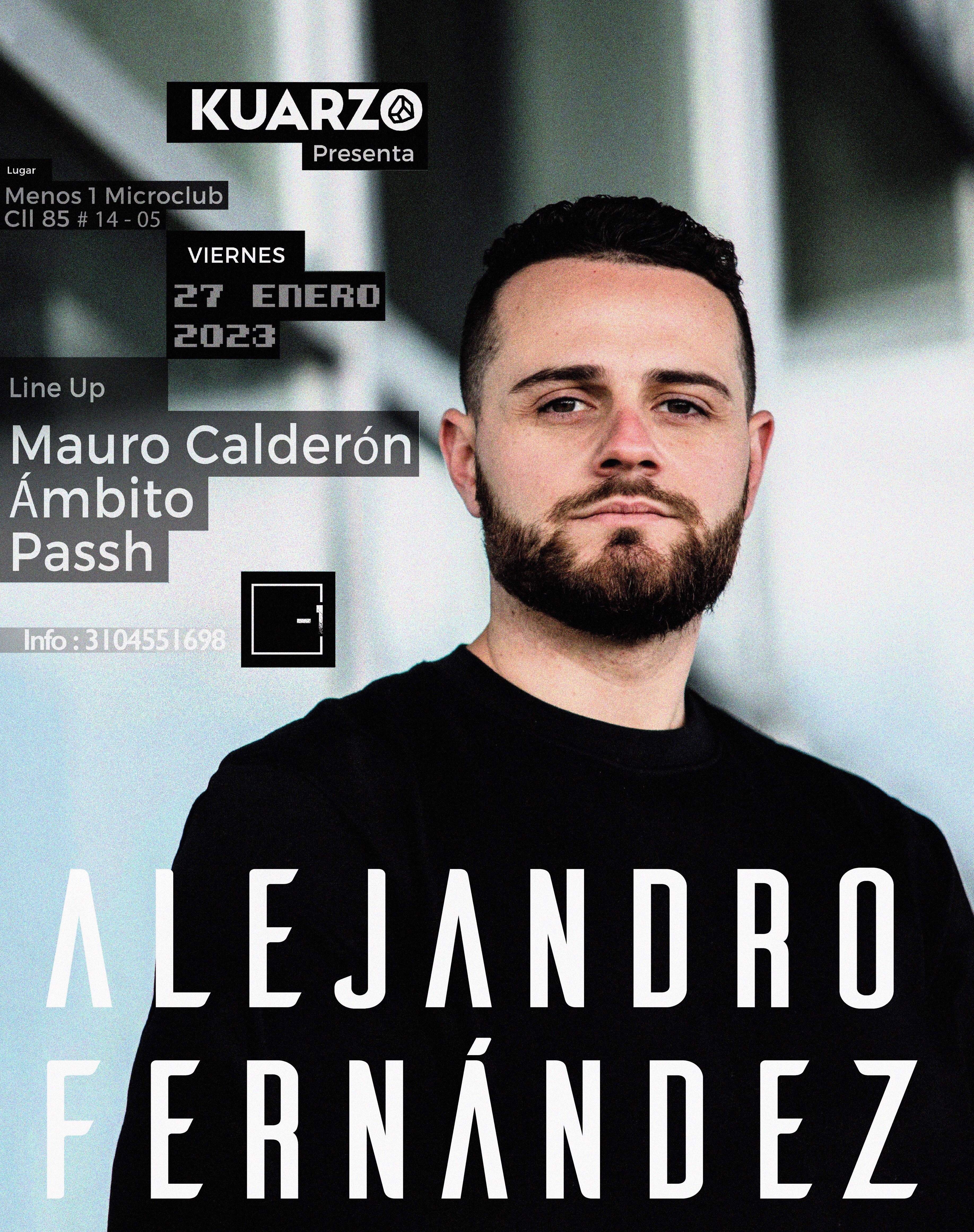 Alejandro Fernandez en Menos 1 - Página trasera