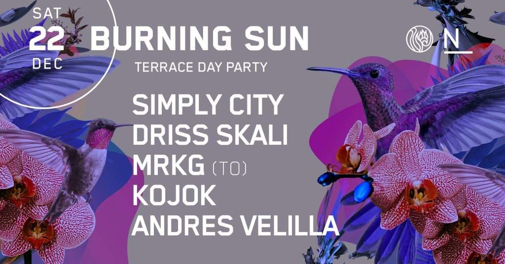 Burning Sun - Terrace Party- Special 2018 Edition - フライヤー表