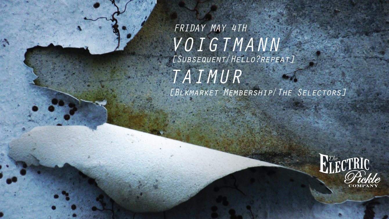 The Selectors present Taimur & Voigtmann - Página frontal