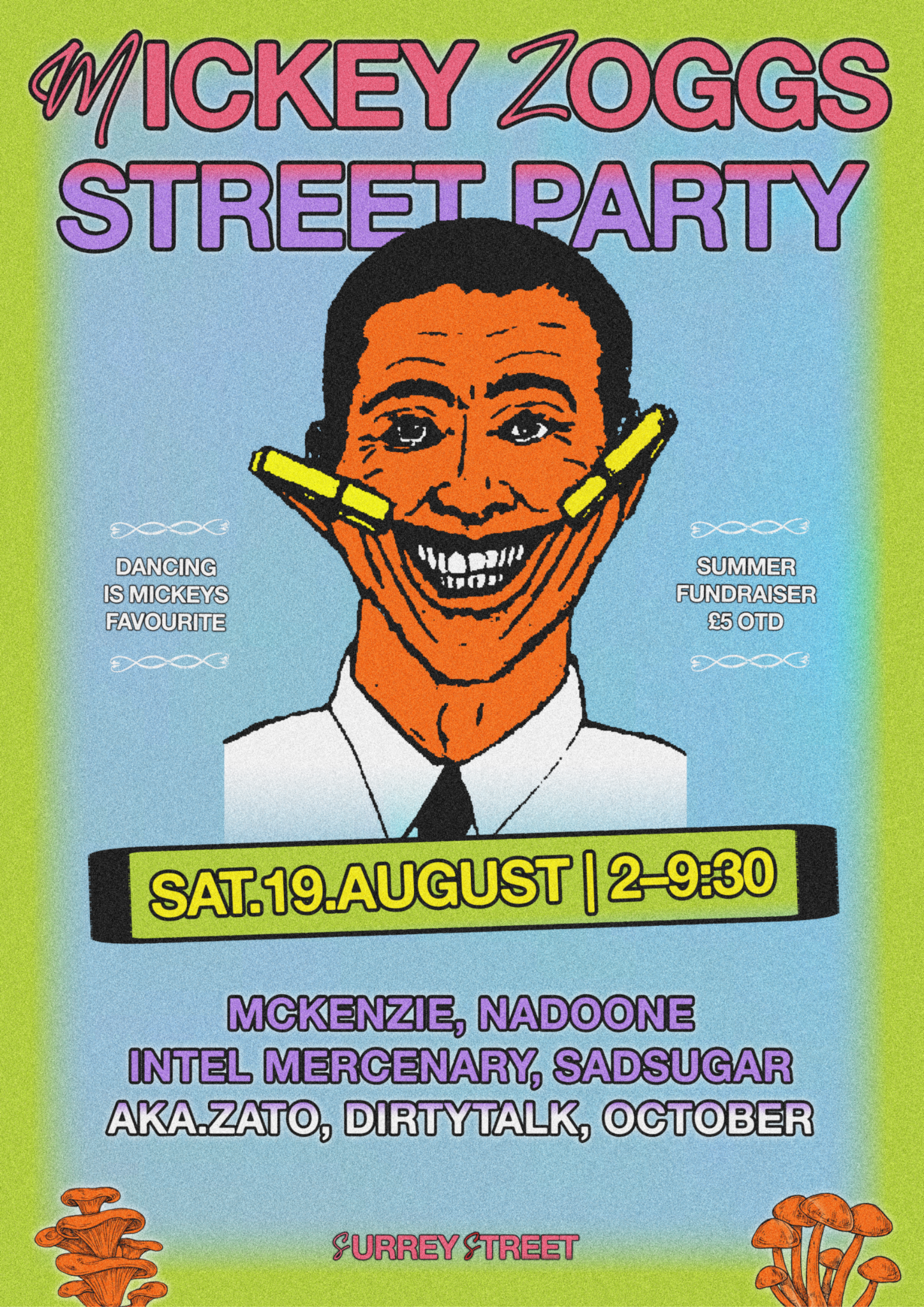 Mickey Zoggs Street Party - Página frontal