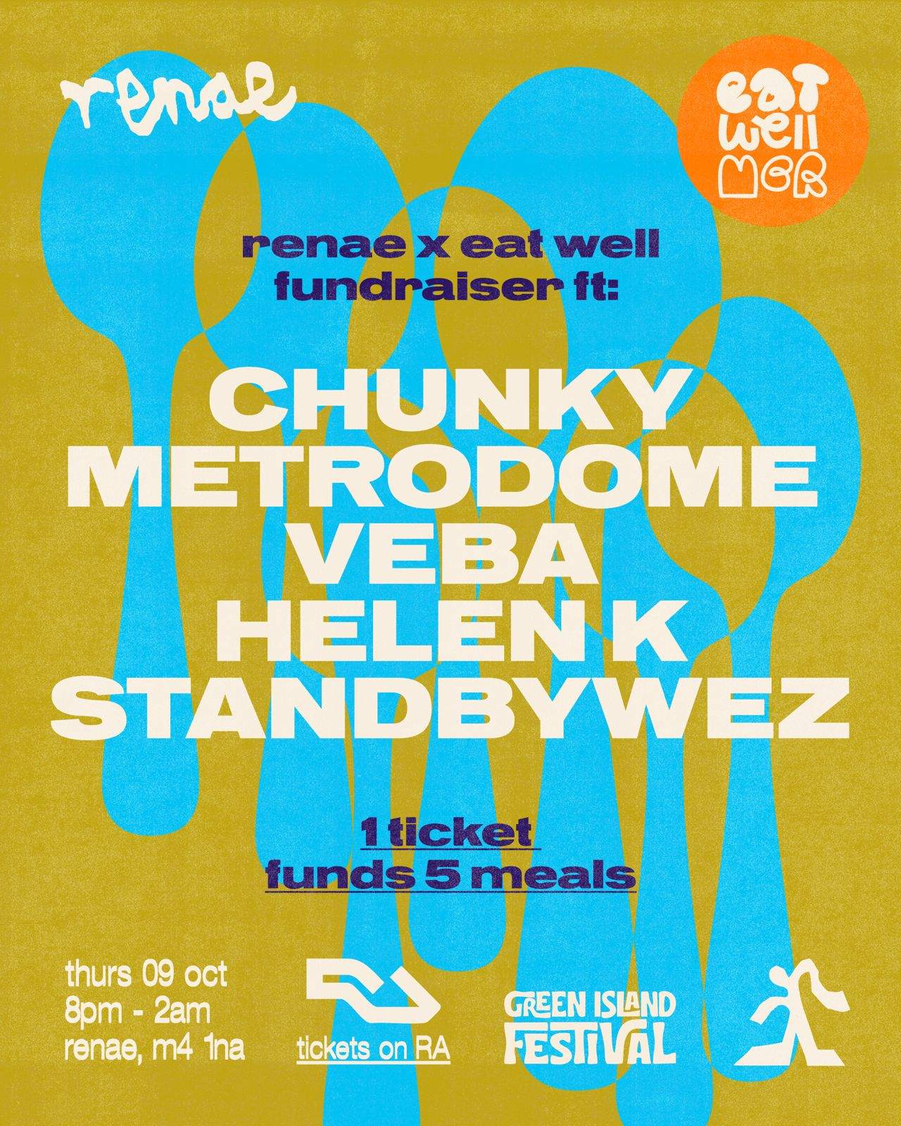 renae x Eat Well Fundraiser feat. Chunky, Metrodome, Veba, Helen K ...