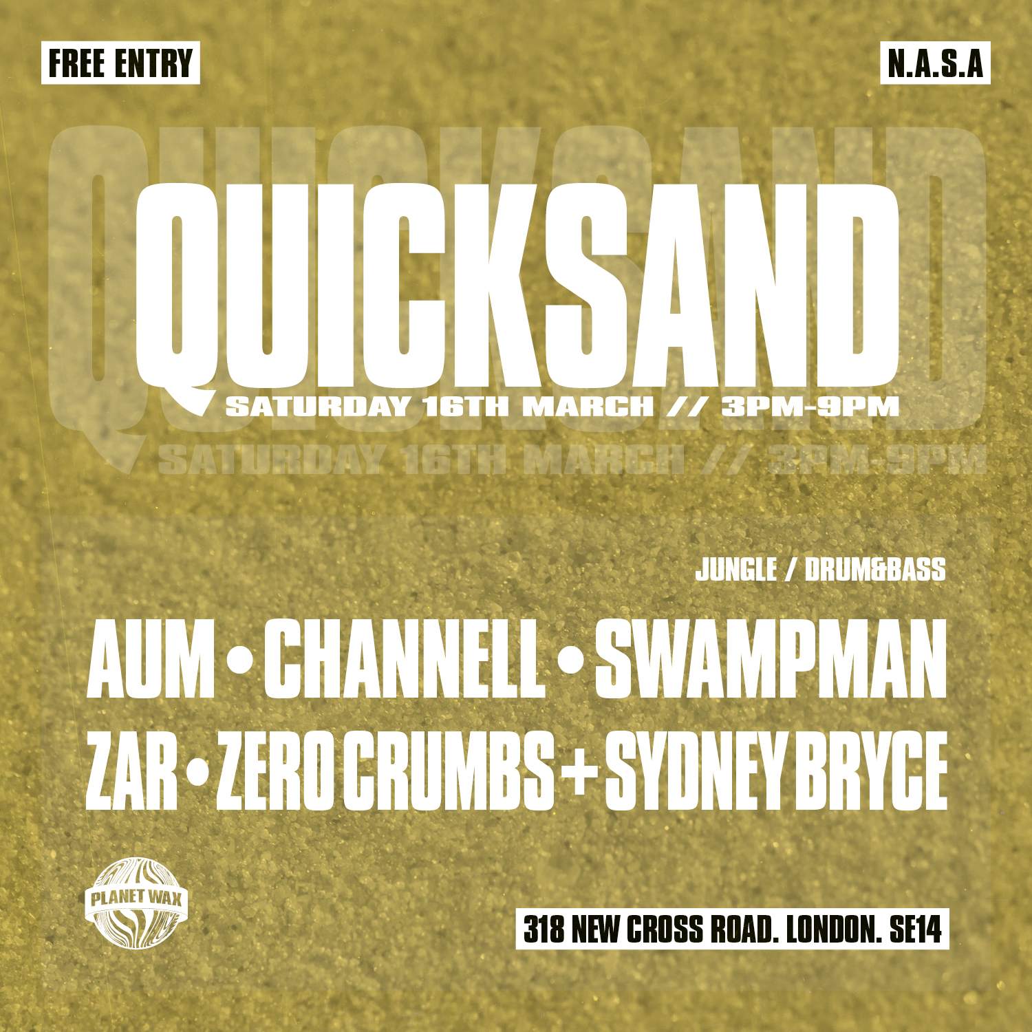 Quicksand - フライヤー表