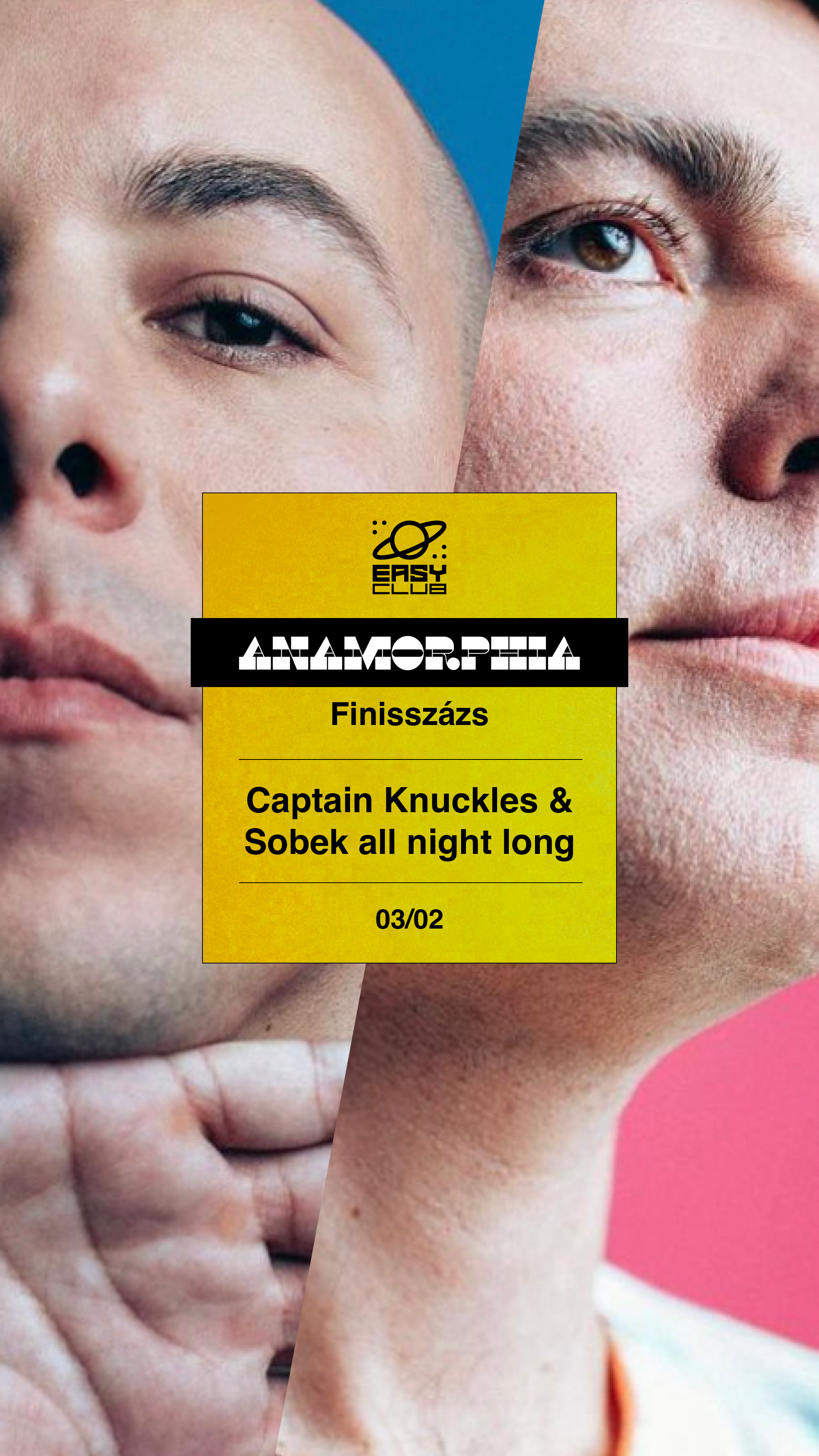 Captain Knuckles & Sobek All Night Long I Králik Finissage - フライヤー表