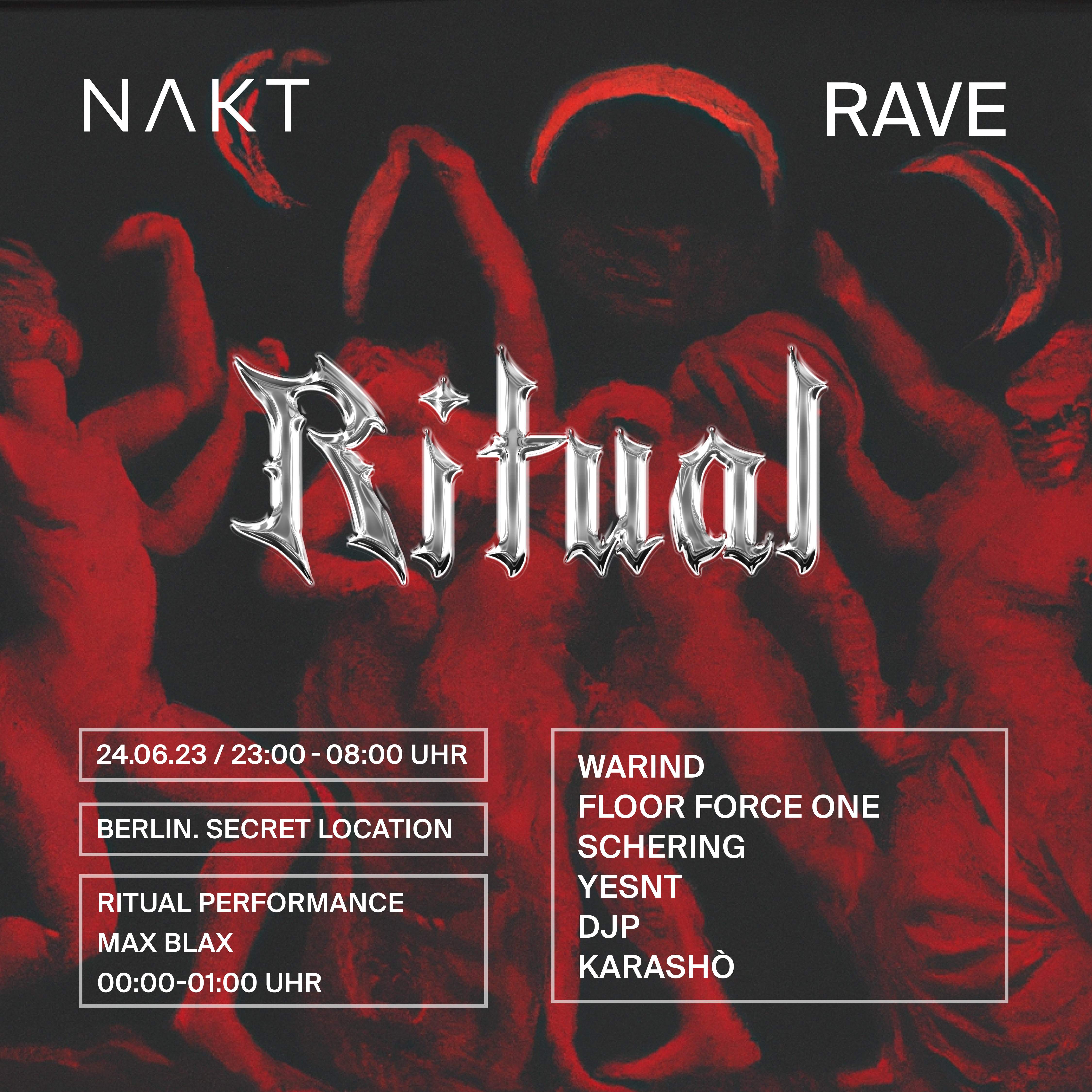NAKT RAVE - RITUAL bij TBA, Berlijn