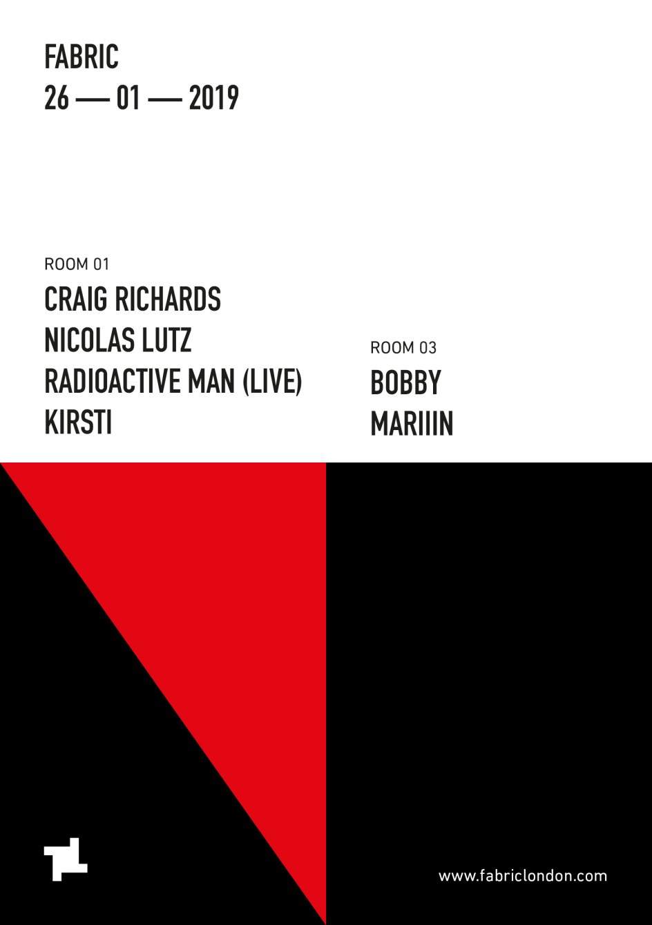 Collisions: Craig Richards, Nicolas Lutz & Radioactive Man (Live) - Página trasera