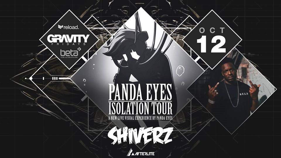 Panda Eyes, Shiverz - Flyer front
