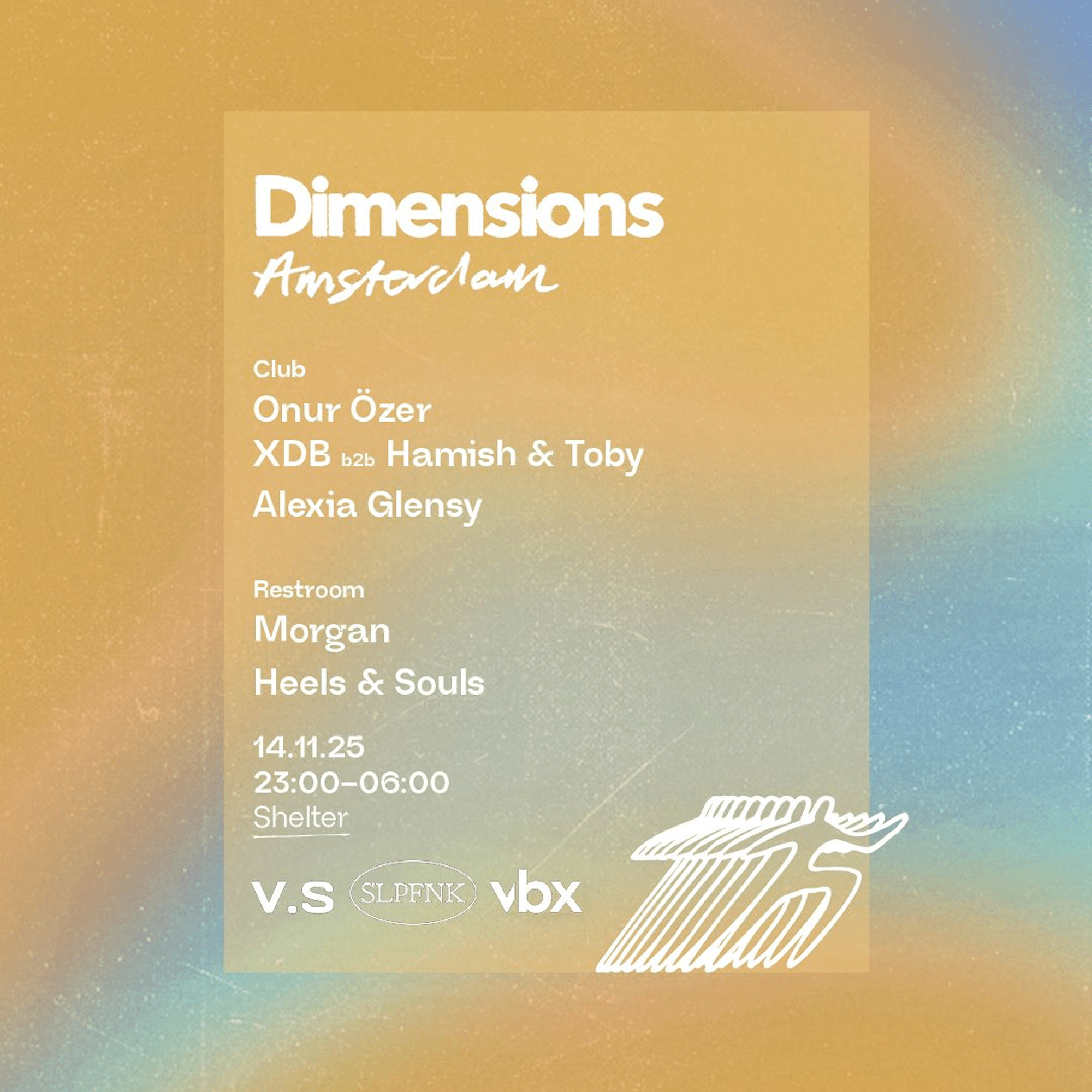 V.S presents Dimensions at Shelter Amsterdam, Amsterdam