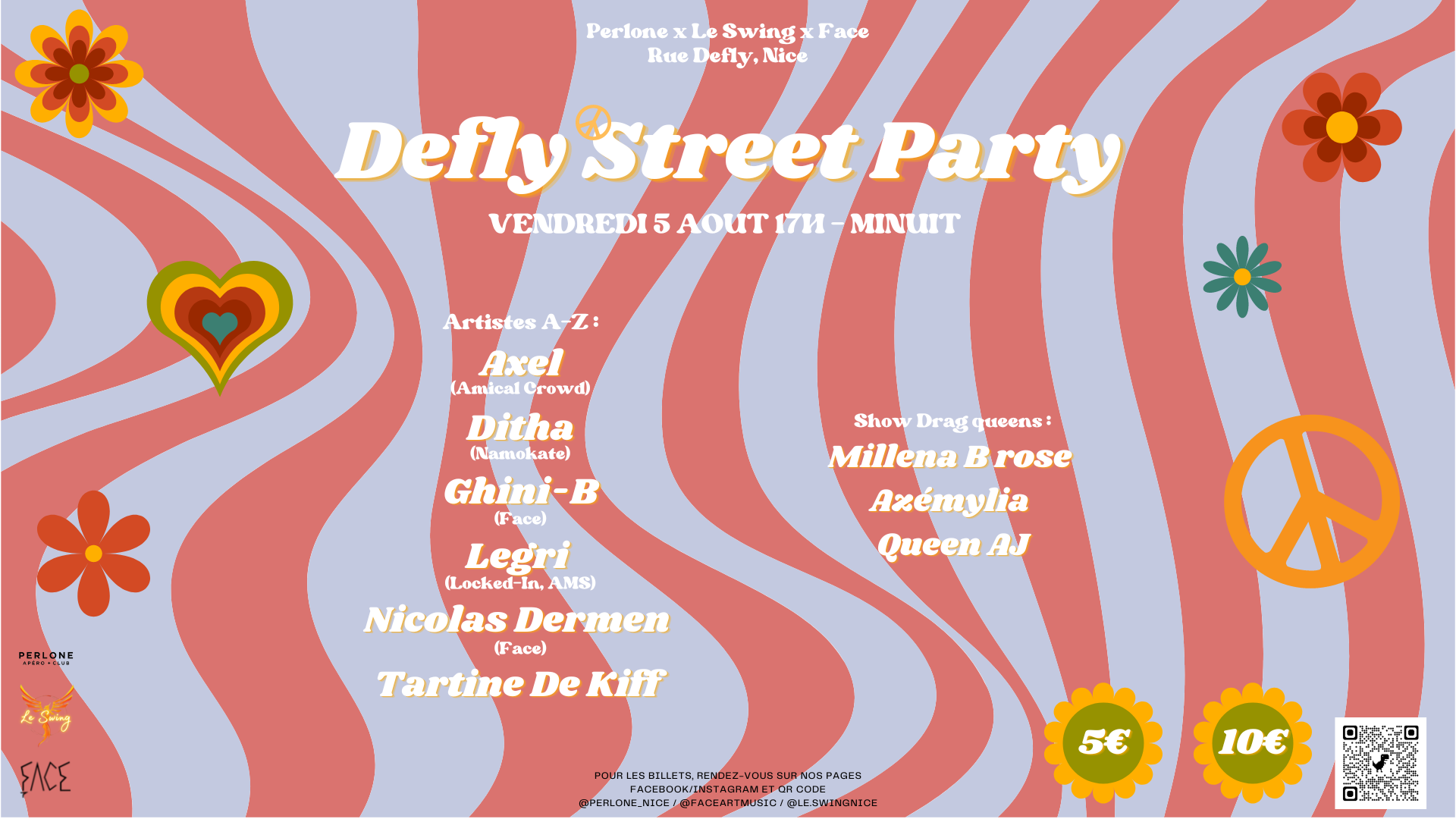 DEFLY STREET PARTY: FLOWER POWER  - Página frontal