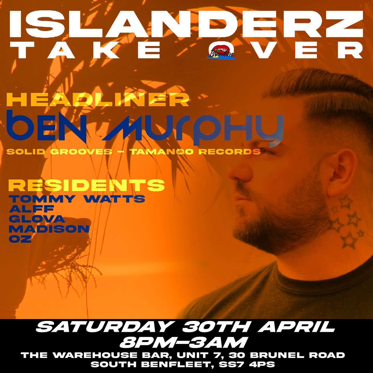 ISLANDERZ TAKE OVER The Warehouse Bar em The Warehouse Bar, South + East