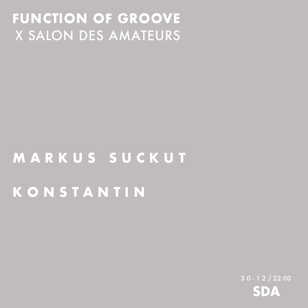 Function of Groove - フライヤー表