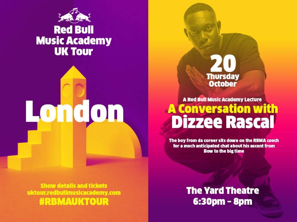 Rbma UK Tour Pres. A Conversation with Dizzee Rascal at The Hive ...