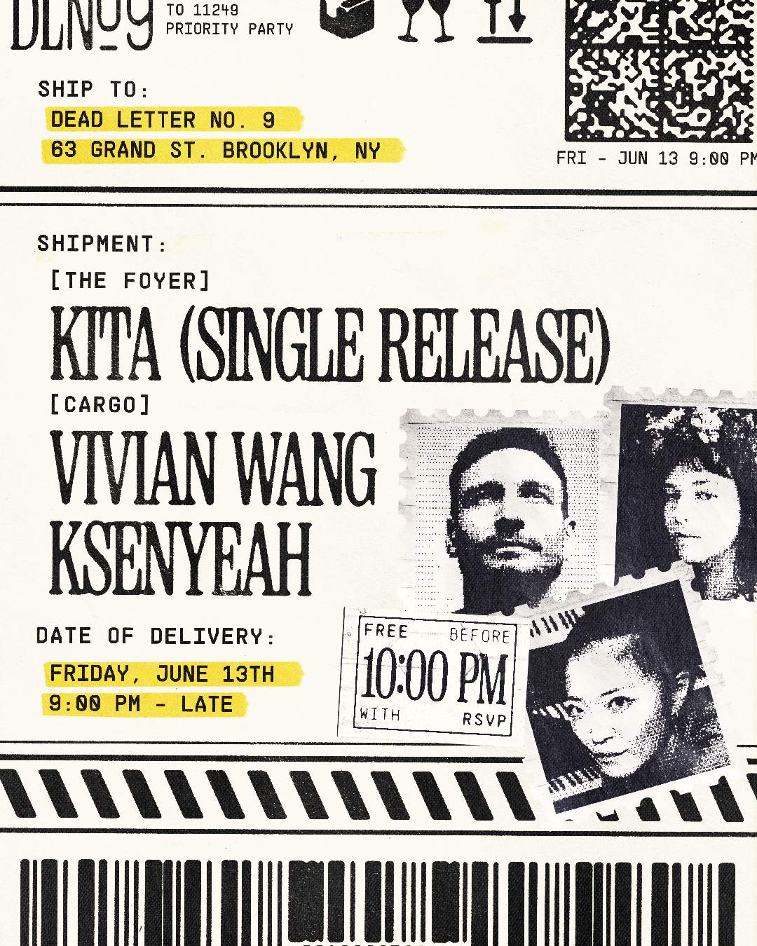 Vivian Wang, KITA, Ksenyeah at Dead Letter No.9 at Cargo @ Dead Letter ...