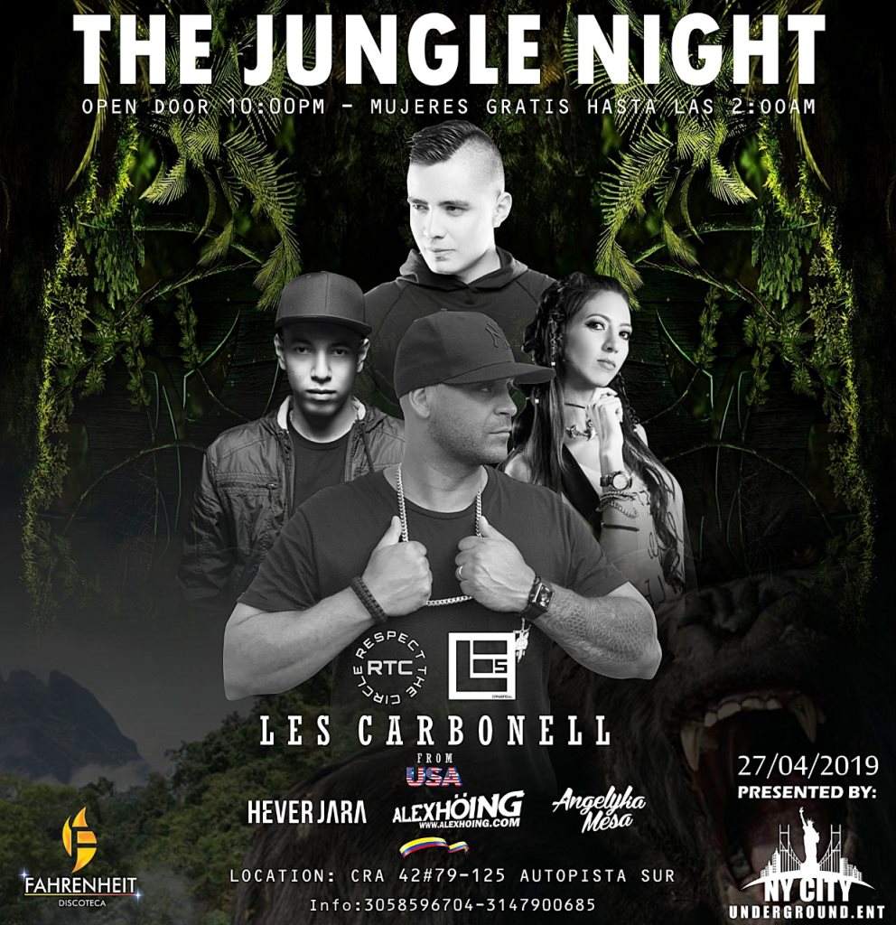 Nycunderground.ENT presents: The Jungle Night ! feat. Nyc's one and Only DJ LES Carbonell: - フライヤー裏