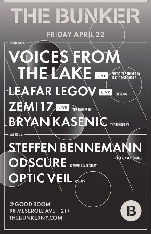 The Bunker presents Voices From The Lake - Página trasera
