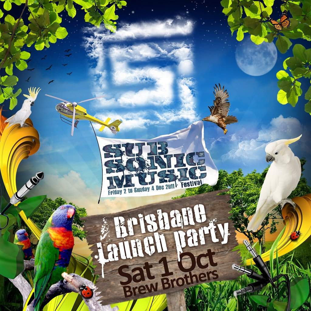 Subsonic Festival Launch feat...Adultnapper - フライヤー表