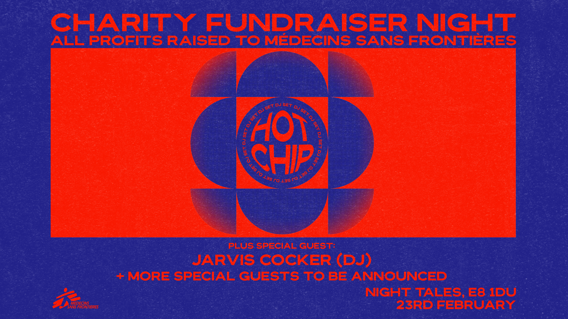 Night Tales x Hot Chip: Doctors Without Borders Fundraiser - フライヤー表