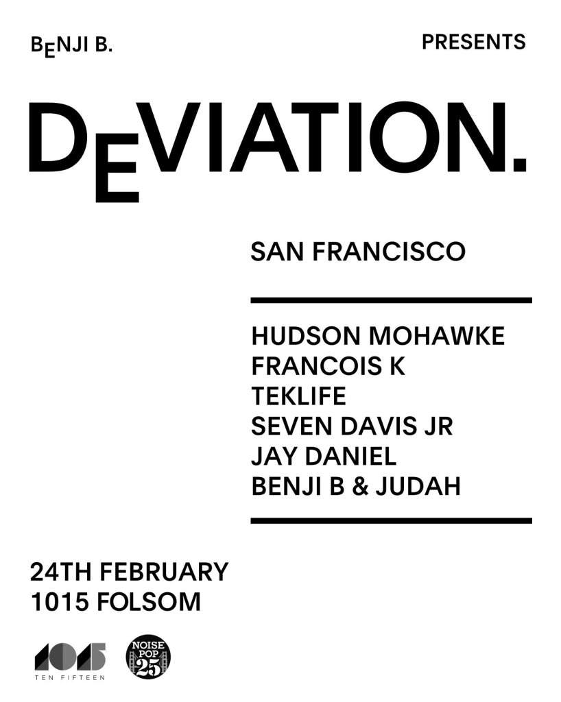 Deviation SF Feat. Hudson Mohawke, Seven Davis Jr, Teklife, Seven Davis Jr, Jay Daniel More - Página frontal