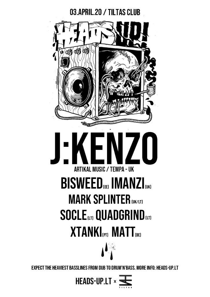 Heads Up presents: J:Kenzo / Bisweed / Imanzi / Mark Splinter / Quadgrind / Socle More - Página frontal