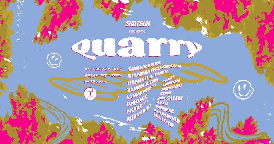 Shotgun présente Quarry with Sugar Free, Giammarco Orsini, Hamish & Toby - フライヤー表