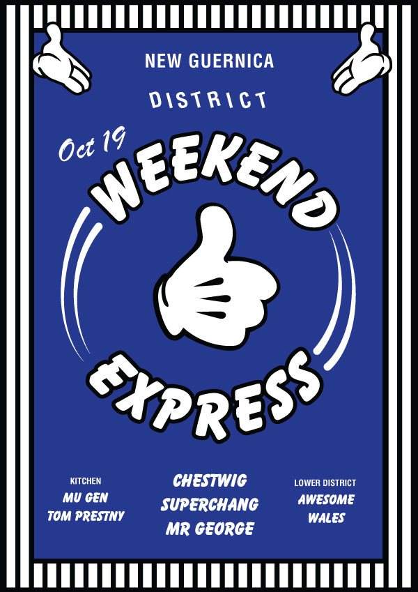 District w/ Weekend Express, Chestwig, Mr George - Página frontal