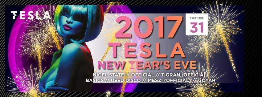 Tesla New Year's Eve 2017 - フライヤー表