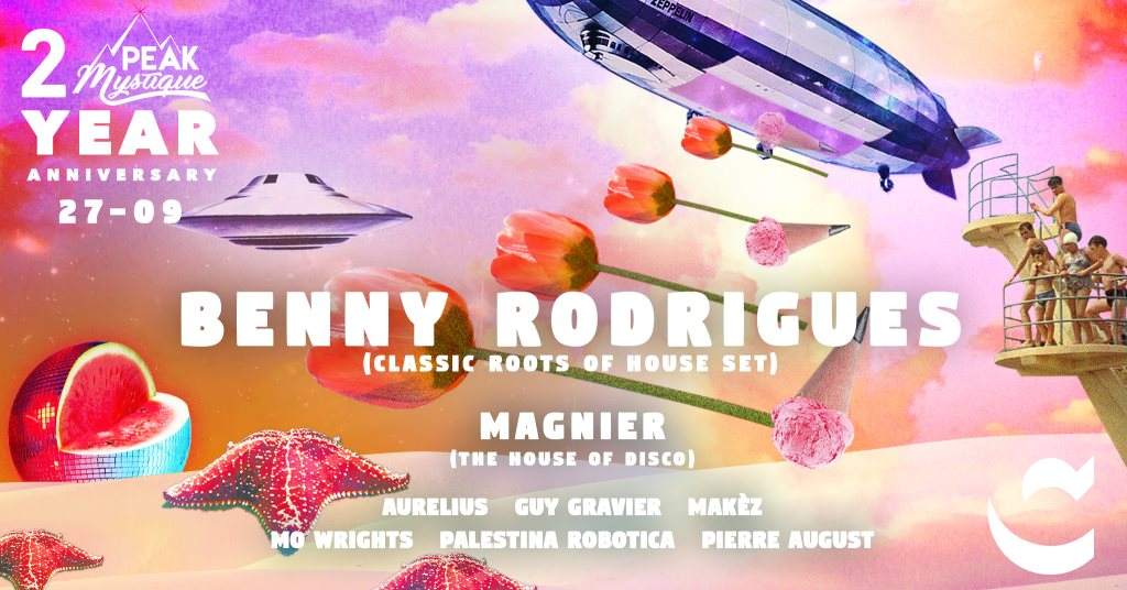 Peak Mystique 2 Year Anniversary with Benny Rodrigues & More - Página frontal