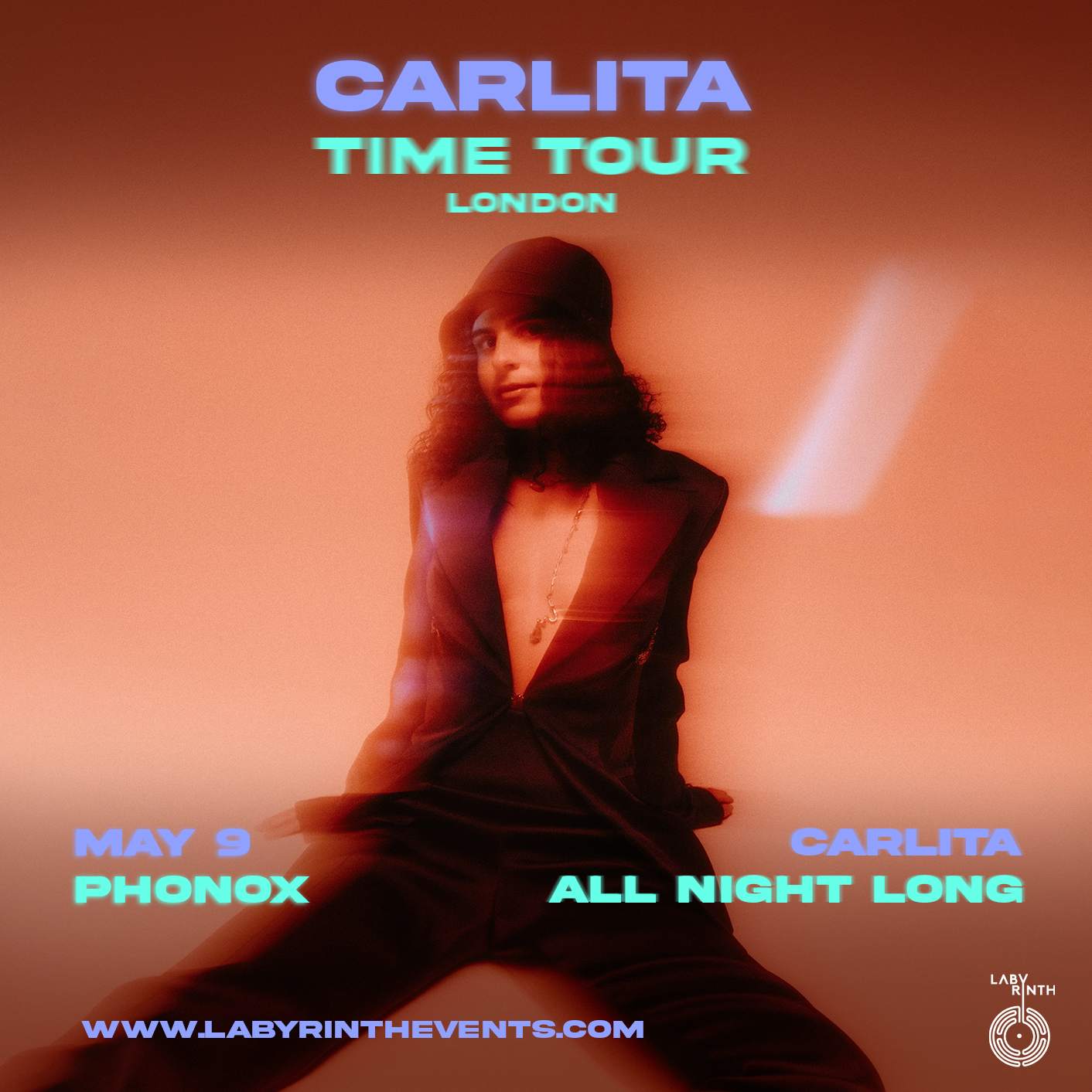 Labyrinth presents: Carlita Time London Tour - Página frontal