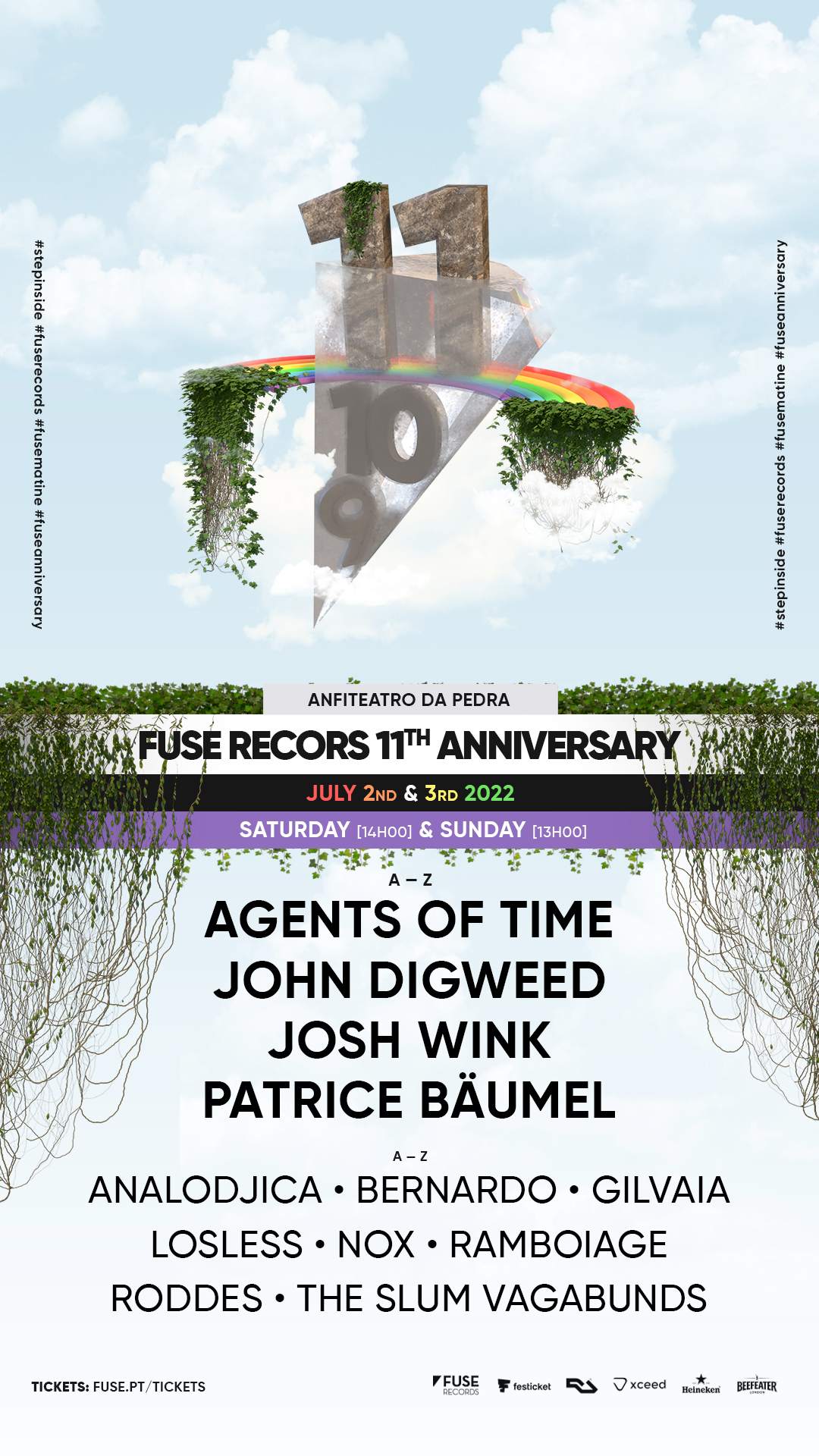 Fuse Records 11th Anniversary (Sunday, July 3rd 2022) - Página trasera