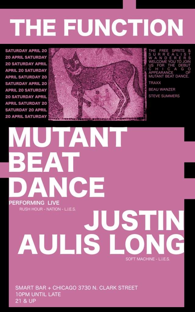 The Function with Mutant Beat Dance / Justin Aulis Long - Página trasera