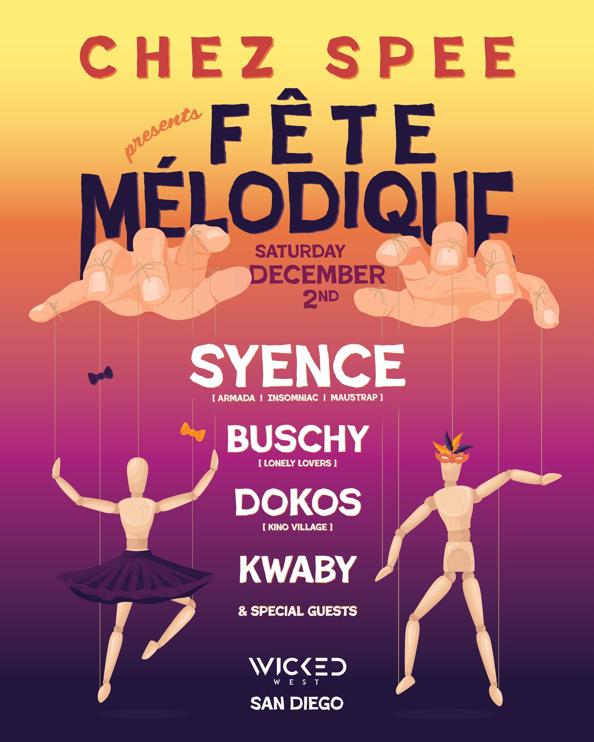 chez spee: fête mélodique - afro house & melodic techno headlined