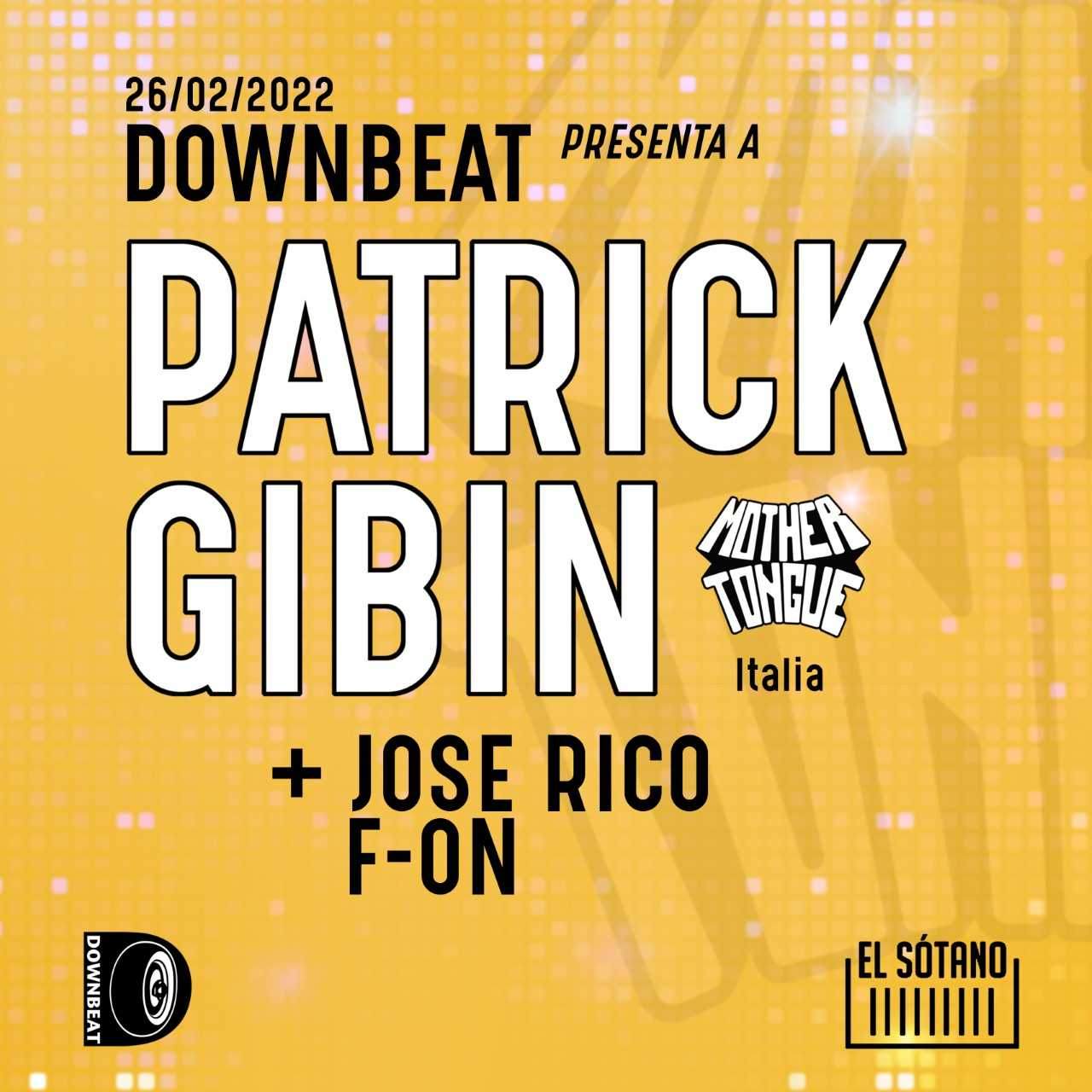 DOWNBEAT (Patrick Gibin + F-on & Jose Rico) - Página frontal