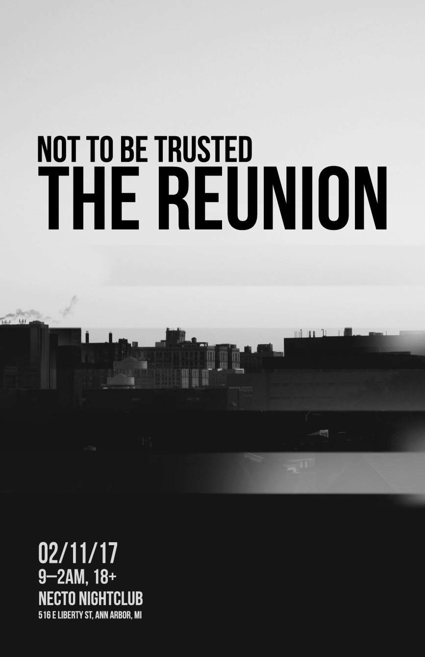Not To Be Trusted: The Reunion - Página frontal