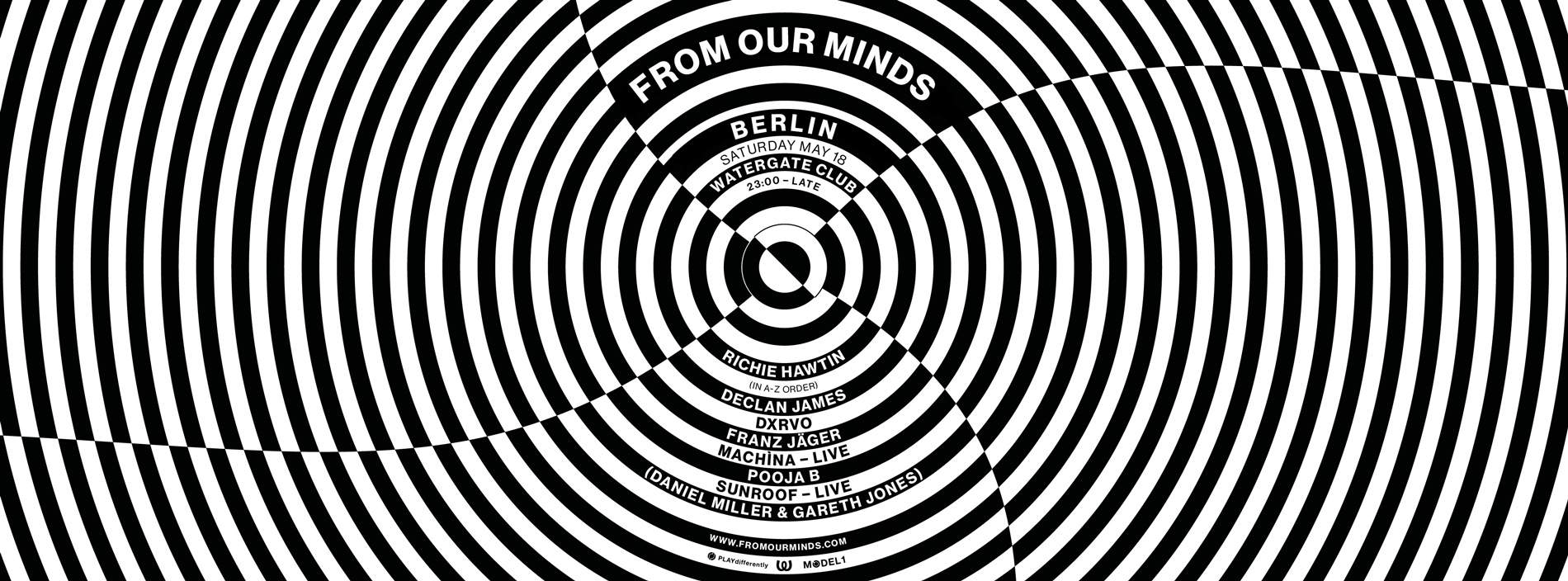 FROM OUR MINDS / Richie Hawtin - フライヤー表