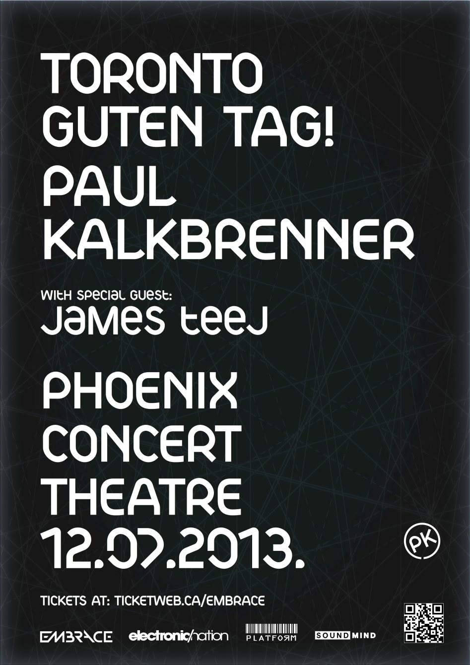 Embrace & Live Nation & Platform present: Paul Kalkbrenner - Página frontal