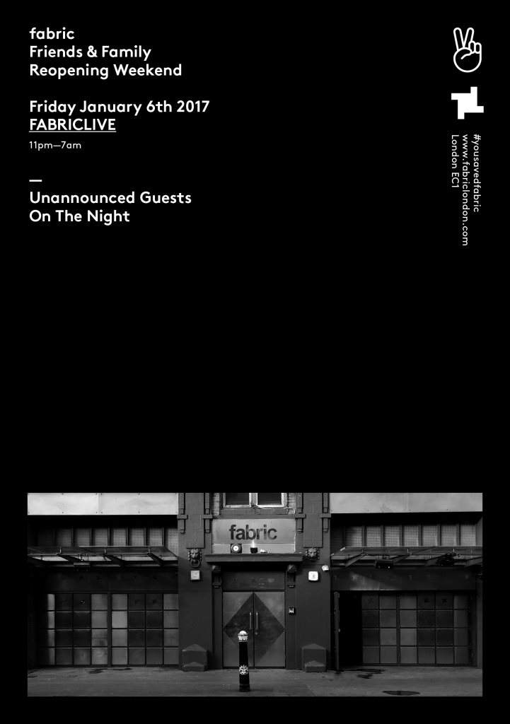 Fabriclive: Friends & Family - フライヤー表